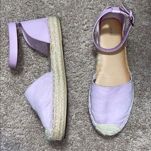 Lavender Espadrille Half Leather Old Navy Sandals